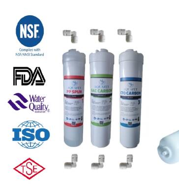 AQUAFLY 12" İNLİNE 3LÜ SU ARITMA FİLTRESİ KAPALI KASA CİHAZ UYUMLU