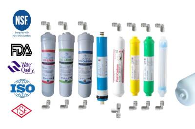 AQUA FLY Su Arıtma Cihazı Filtresi 12" Inline 8li Takım Alkali Mineral İnfrare Su Arıtma Filtresi KAPALI KASA CİHAZ UYUMLU