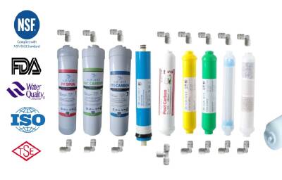 AQUAFLY Su Arıtma Cihazı Filtresi 12" İNLİNE 9 Filtre 12 Aşama Su Arıtma Filtresi KAPALI KASA CİHAZ UYUMLU