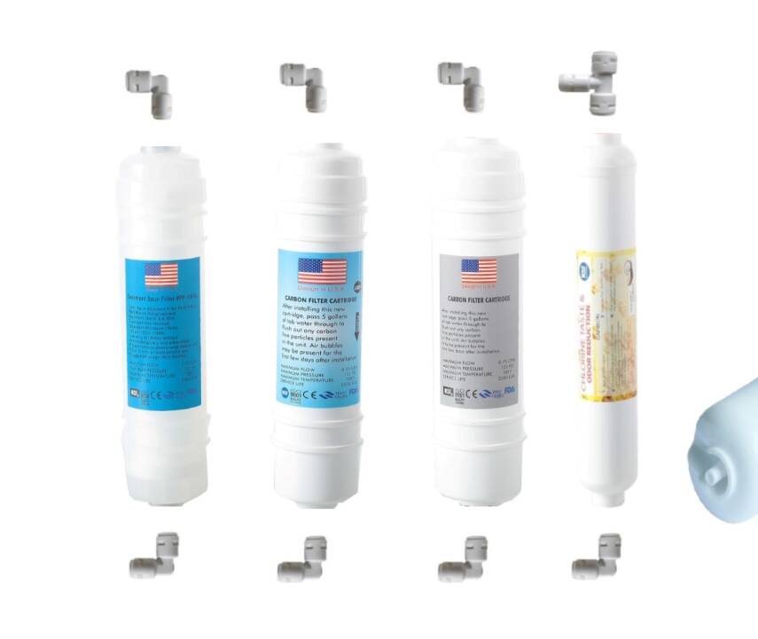 TRUST WATER Kapalı Kasa Su Arıtma Cihazı Filtresi İnline 4Lü MEMBRANSIZ Set KAPALI KASA CİHAZ UYUMLU - 1