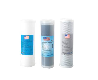 TRUST WATER Su Arıtma Cihaz Filtresi cebilon compact Uyumlu ÇİFT KARBONLU 3lü Set 10" AÇIK KASA CİHAZ UYUMLU