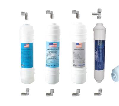 TRUST WATER Kapalı Kasa Su Arıtma Cihazı Filtresi 12" İNLİNE PUREPRO LU 4LÜ SET MEBRANSIZ