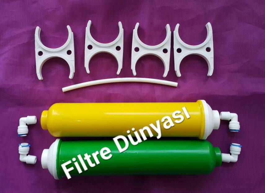 AQUA FLY Mineral Filtre ve Alkali Filtre Bağlantı setli  - 1