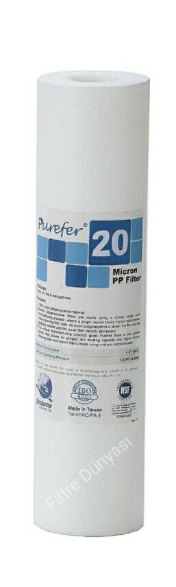 PÜREFER 20 Mikron Su Arıtma Filtresi Nsf Li - 1