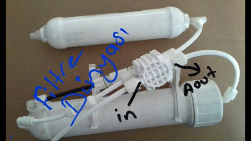 AQUA FLY Su Arıtma Cihaz İçin QUİCK  ÇEK VALF + 4 YOLLU VANA SHOT OF ŞATOF SHUT-OFF ATIK SU KISICI SET - 3