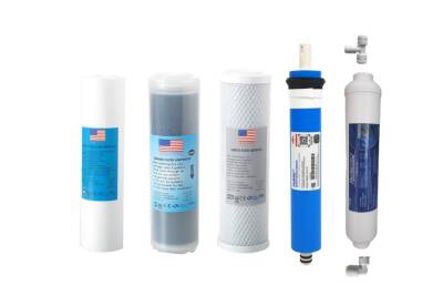 TRUST WATER Açık Kasa Su Arıtma Cihazı Filtresi Çift Karbonlu Filmtec PurePro lu 5'li Set 10" AÇIK KASA CİHAZ UYUMLU