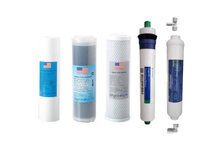 TRUST WATER AÇIK KASA SU ARITMA CİHAZI FİLTRESİ ÇİFT KARBONLU PENTAİR PUREPROLU TAKIM 5'li Set ARITICI FİLTRESİ - 1