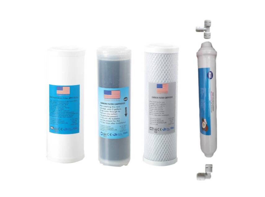 TRUST WATER Açık Kasa Su Arıtma Cihazı Filtresi ÇİFT KARBONLU Su Arıtma Filtresi TAKIM 4lü SET İHLAS AURA CEBİLON COMPACT UYUMLU  - 1
