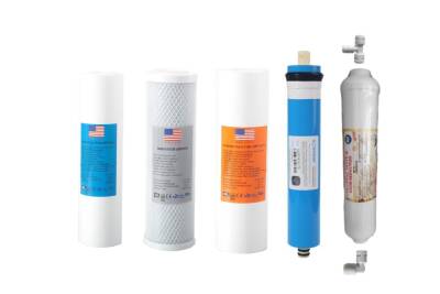 TRUST WATER Açık Kasa Su Arıtma Cihazı Filtresi 5li Set Su Arıtma Filtresi VONTRON Membranlı 10" AÇIK KASA CİHAZ UYUMLU