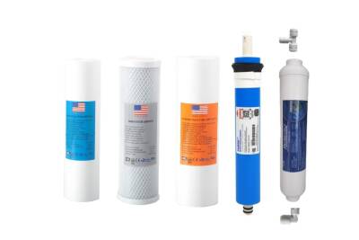 TRUST WATER Su Arıtma Cihazı Filtresi 5'li SET Filmtec Membranlı AÇIK KASA CİHAZ UYUMLU