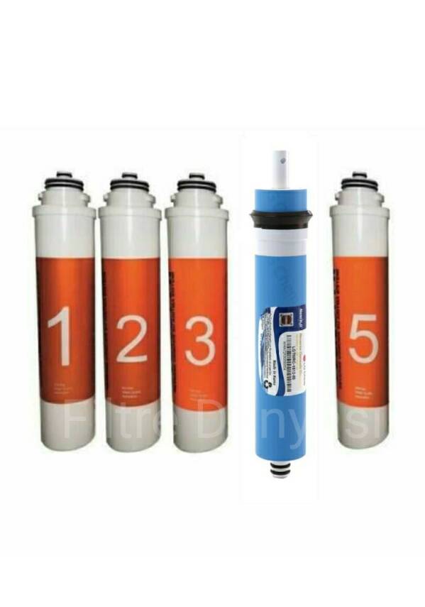 WATERLİFE SU ARITMA CİHAZINA UYUMLU FİLTRE 5li set LG MEMBRANLI - 1